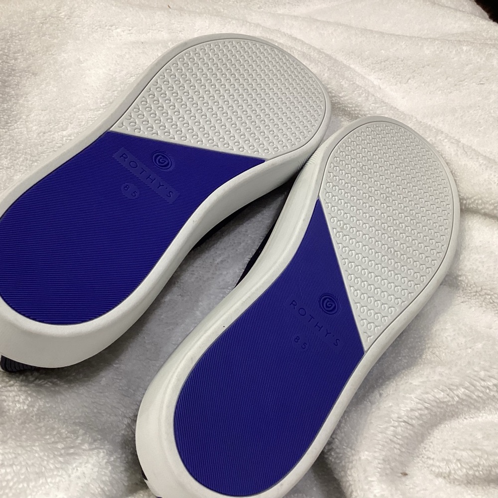 Rothy's The Original Slip On Sneaker Navy Solid Textile Shoe Woman’s US 8.5 - Picture 11 of 11